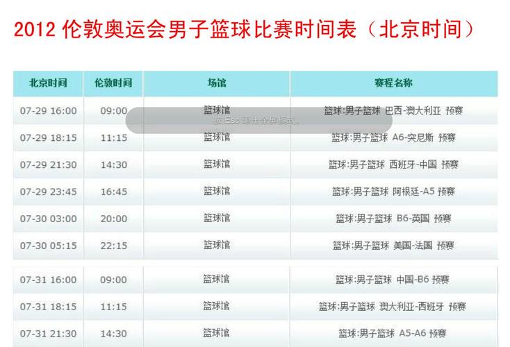 山东男篮赛程时间表第四阶段